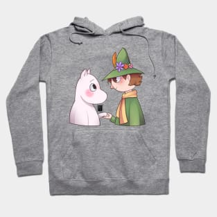 Moomin Troll and Snufkin Hoodie